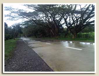 route mouillée à Palawan