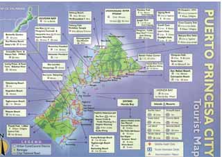 Palawan tourist map