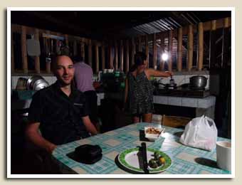 Arnaud dans la cuisine