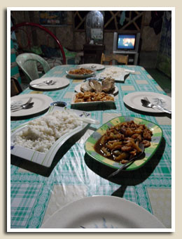 Repas chez l'habitant aux Philippines