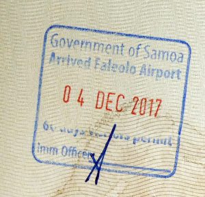 Visa d'entrée à Samoa