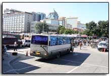 le parking non loin de la gare centrale de Pekin