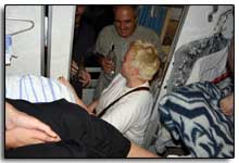 Marjolaine boit la vodka dans le transsibérien