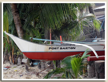 Bateau à Port Barton