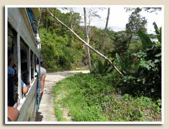 le bus dans un virage