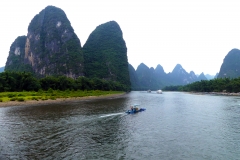 La photo traditionnelle de la rivière Li, à côté de Guilin