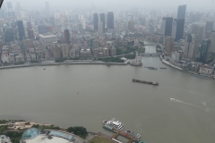Vue sur Shanghaï depuis la tour TV "perle de l'Orient"