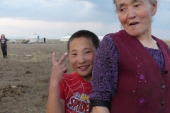 Le kido et sa mamie