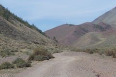 sur la piste du col