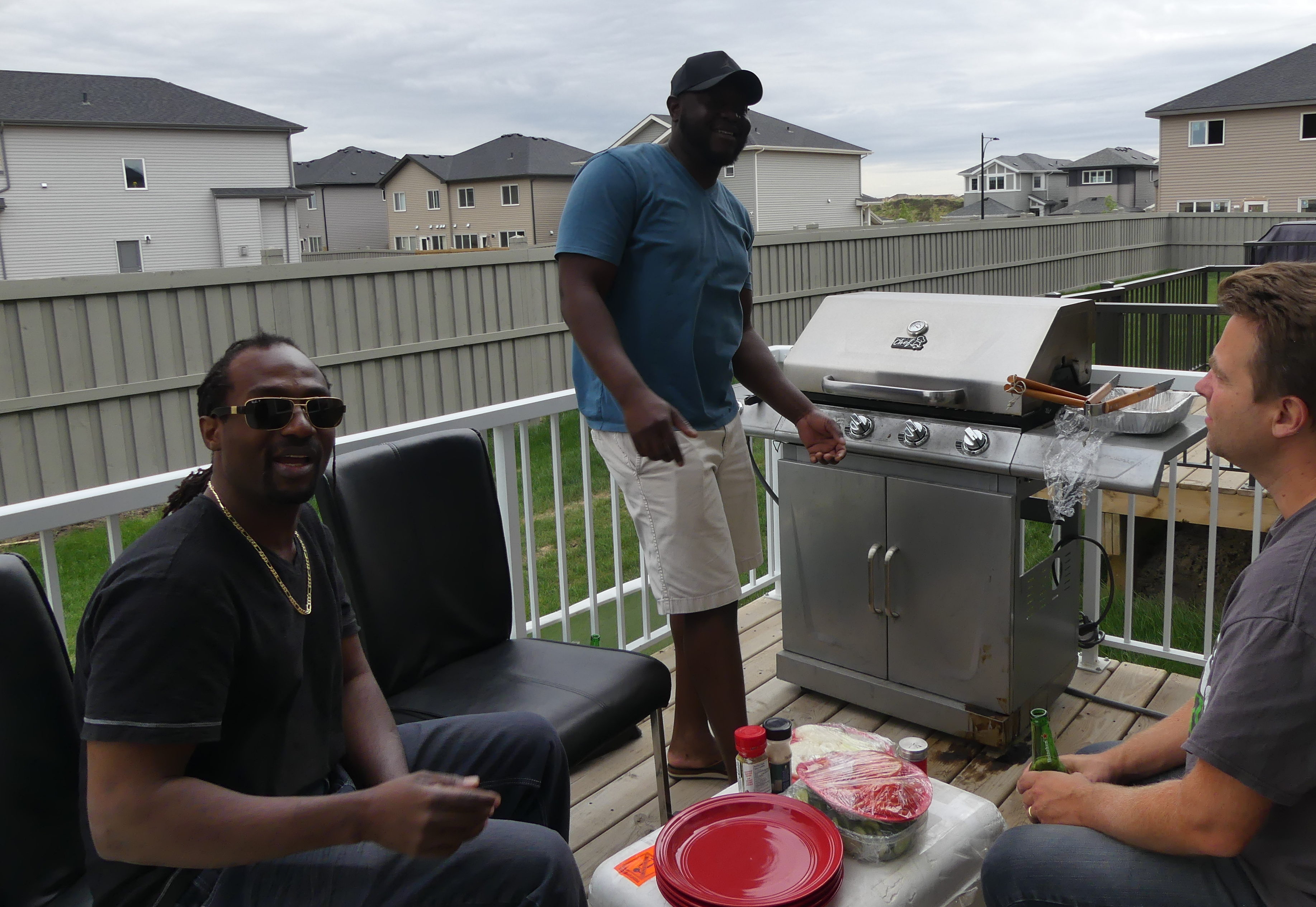 barbecue avec Courage et Amos