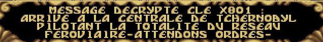 Message avant explosion